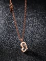 thumb Stainless Steel With Rose Gold Plated Fashion Heart Necklaces 2