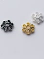thumb 925 Sterling Silver With 18k Gold Plated Classic Flower Bead Tips 1