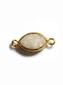 thumb Marquise Natural Crystal Gold Plated Pendant 0