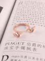 thumb Eyes Zircons Opening Fashion Ring 1