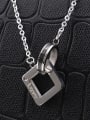 thumb Fashion Heart and Square Lovers Necklace 1