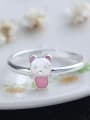 thumb Lovely Pink Glue Bear Opening Ring 1