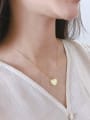 thumb 925 Sterling Silver With Gold Plated Simplistic Heart Locket Necklace 1