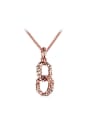 thumb Delicate Rose Gold Plated Figure Eight Shaped Necklace 0