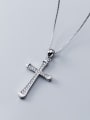 thumb 925 Sterling Silver With Cubic Zirconia Fashion Cross Pendants 2