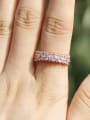 thumb Copper With Rose Gold Plated Simplistic Geometric Band Rings 2