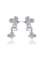 thumb Elegant Butterfly Shaped Crystal Stud Earrings 0