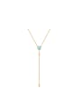 thumb Simple Style Artificial Small Stones Necklace 0