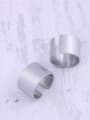thumb Titanium With Platinum Plated Simplistic Geometric Free Size Rings 2