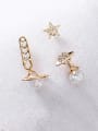 thumb Alloy With Cubic Zirconia Trendy Planet Star Three-Piece Earrings 1