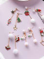 thumb Alloy With Gold Plated Cute chrismas Drop Earrings 1