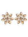 thumb Fashion austrian Crystals Flowery Stud Earrings 1