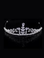 thumb Sweetly Crown-shape Micro Pave Zircons Birthday Wedding Hair Accessories 0