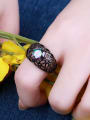 thumb Trendy Black Gun Plated Hollow Design Copper Ring 2