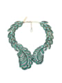 thumb Exaggerated Feather Alloy Necklace 2
