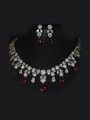 thumb Simple and Elegant Wedding Two Pieces Jewelry Set 0
