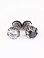 thumb Stainless Steel With Fashion Round Stud Earrings 0