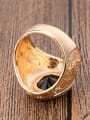 thumb Classical Retro style Round Resin stone Gold Plated Alloy Ring 2