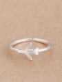 thumb Personalized Little Plane Opening Midi Ring 0