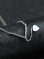 thumb Simple Heart-shaped Zircon Necklace 3