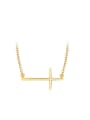 thumb Delicate Gold Plated Cross Shaped Necklace 0