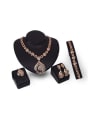 thumb Alloy Imitation-gold Plated Vintage style Water Drop shaped Four Pieces Jewelry Set 0