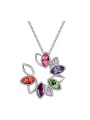 thumb Fashion Marquise austrian Crystals Pendant Alloy Necklace 0