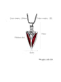 thumb Titanium With White Gold Plated Personality Geometric Men's  Pendants 3