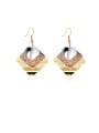 thumb Exquisite Geometric Shaped Women 18K Gold hook earring 0