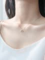 thumb Women Fresh Triangle Shaped S925 Silver Necklace 1