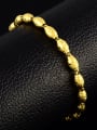 thumb Exquisite Oval Shaped 24K Gold Plated Copper Bracelet 1