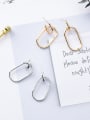 thumb Alloy With Gold Plated Simplistic Geometric Stud Earrings 1