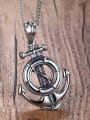 thumb Men Creative Anchor Shaped Stainless Steel Pendant 1