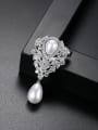 thumb Popular AAA zircon pearl flower breastplate gift 2