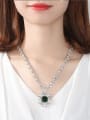 thumb Copper With White Gold Plated Fashion Geometric Necklaces 1