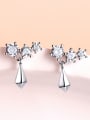 thumb 925 Sterling Silver With Cubic Zirconia Classic Water Drop Drop Earrings 3