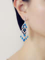 thumb Western Style Tassel Drop Chandelier earring 1