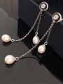thumb Fashion Freshwater Pearls Drop threader earring 0