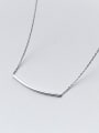 thumb Simply Style Geometric Shaped S925 Silver Necklace 0