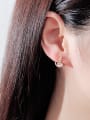 thumb Stainless Steel With Rose Gold Plated Cute cygnus Stud Earrings 1