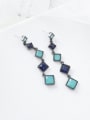 thumb Alloy With Black Gun Plated Personality Geometric Drop Earrings 2