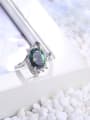 thumb Fashion Colorful Glass Stone Platinum Plated Copper Ring 1