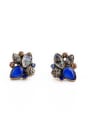 thumb Fresh and Colorful Flowers Shaped Alloy stud Earring 0