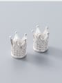 thumb Thai Silver With 18k Gold Plated Luxury Crown Charms 1