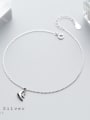 thumb 925 Sterling Silver With Platinum Plated Fashion Animal fish Anklets 1