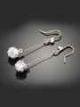thumb Fashion Cubic Zirconias Gold Plated Copper Drop Earrings 0