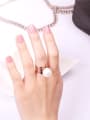 thumb Temperament Shell Pearl Women Ring 2