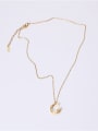 thumb Titanium With Gold Plated Simplistic Round Necklaces 3