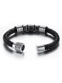 thumb Personalized Woven Artificial Leather Men Bracelet 2