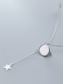 thumb 925 Sterling Silver With Platinum Plated Fashion Star Necklaces 3